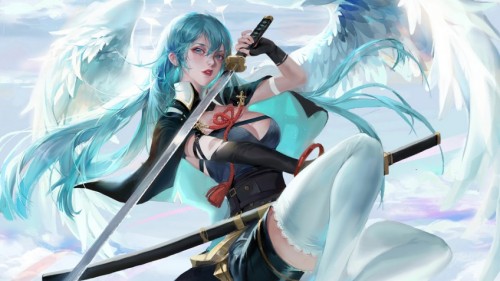 动漫武士刀剑战士战斗幻想 4K 8K 壁纸集 预览展示图 2