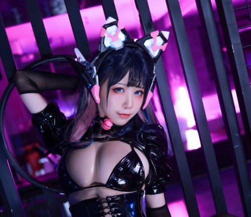 水淼Aqua - 猫咪女郎-粉红猫猫 预览展示图 1