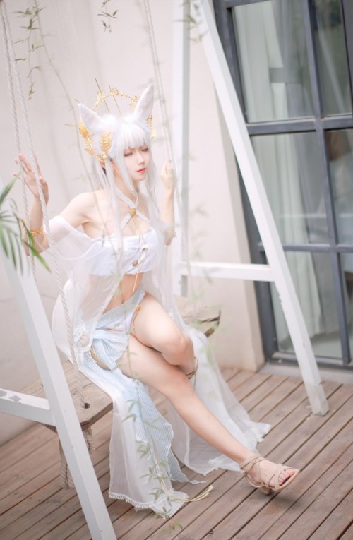 花柒Hana – 火焰猫燐/白金泳装 2套 预览展示图 4