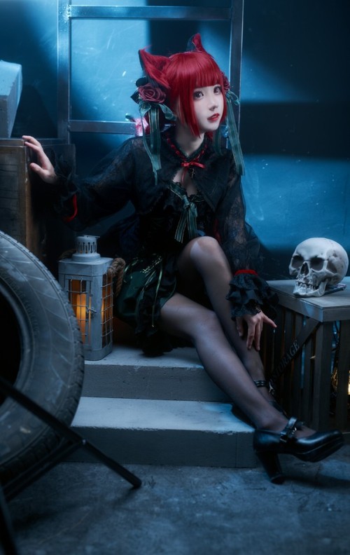 花柒Hana – 火焰猫燐/白金泳装 2套 预览展示图 3