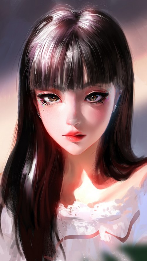 动漫女孩艺术4K壁纸 预览展示图 2