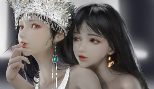 YDIYA的插画太仙太美了 预览展示图 1