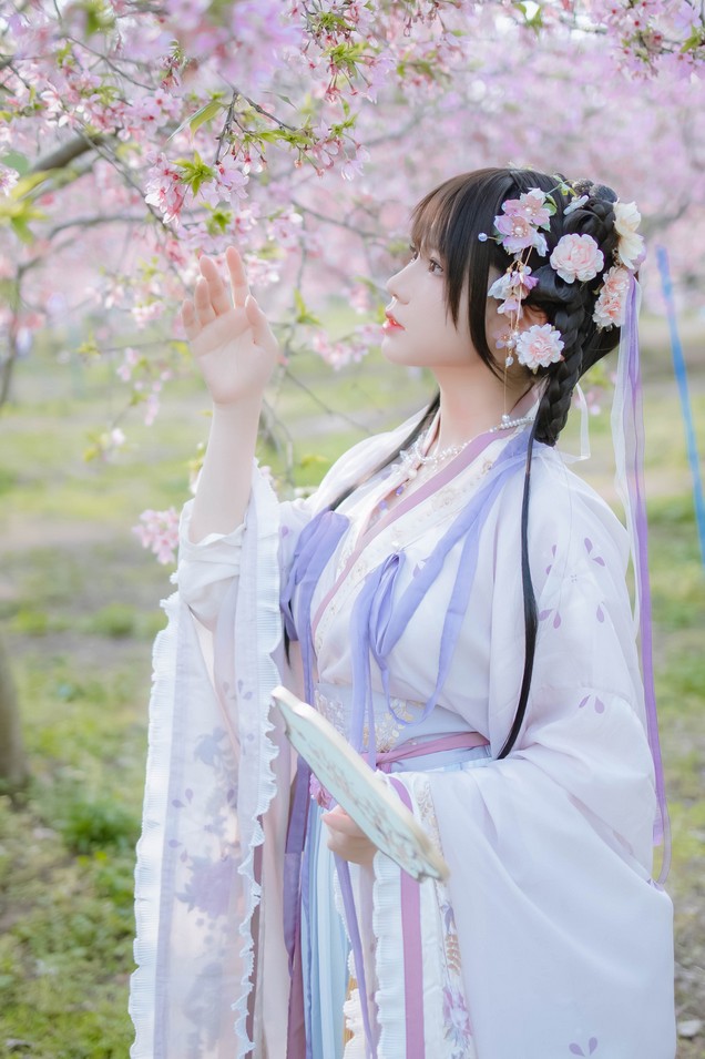 Nyako喵子 - 樱花汉服 花神祈愿 [52P-219MB]
