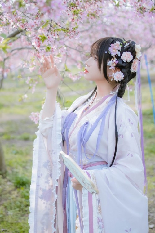 Nyako喵子 - 樱花汉服 花神祈愿 预览展示图 3
