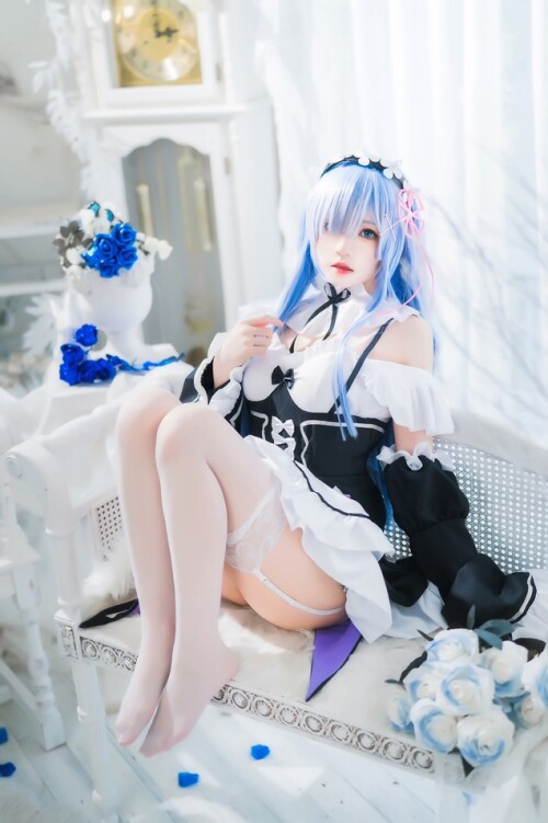 桜桃喵 – 长发蕾姆 01+02 预览展示图 4
