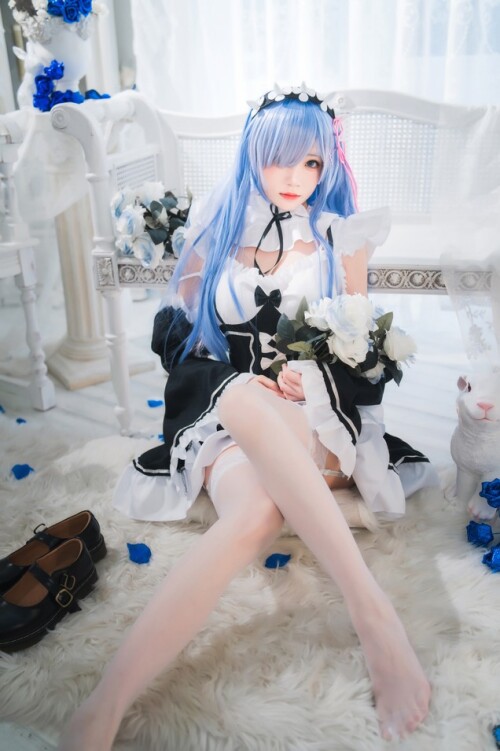 桜桃喵 – 长发蕾姆 01+02 预览展示图 5
