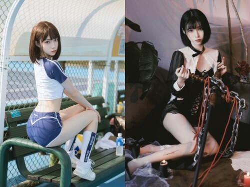 许岚LAN – 夏日运动服+修女创作 2 套 预览展示图 1