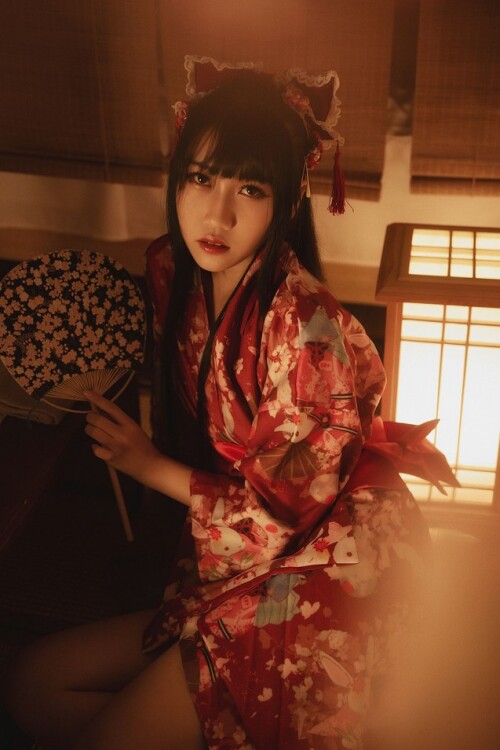 不呆猫 - 绳子和服 预览展示图 2