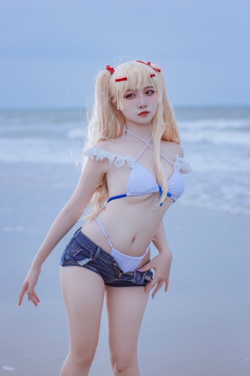 二佐Nisa - 碧蓝苏塞克斯泳装 预览展示图 3