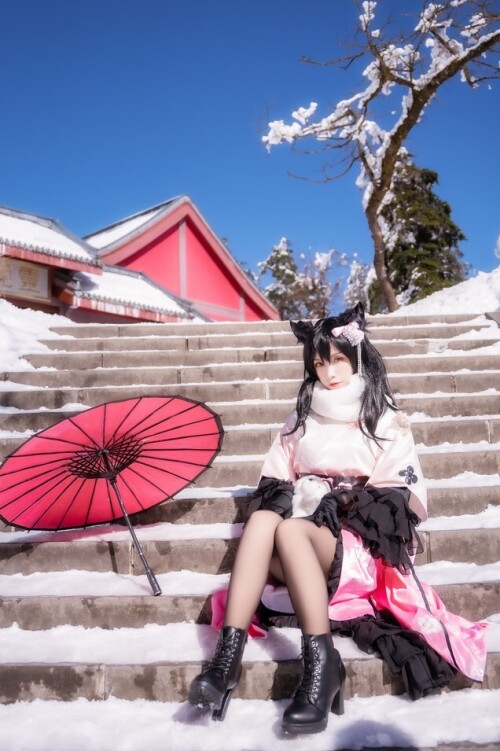 Neko-薇薇 – 碧蓝航线 黛朵&爱宕和服 2 套 预览展示图 4
