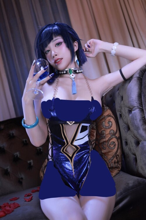 水淼aqua - 原神 夜蘭 ドレス 预览展示图 2