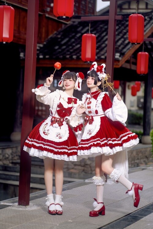 花甲conch - 兔兔战袍 洛丽塔 预览展示图 3