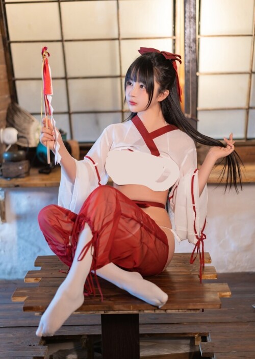 桜井宁宁 - 巫女 预览展示图 3