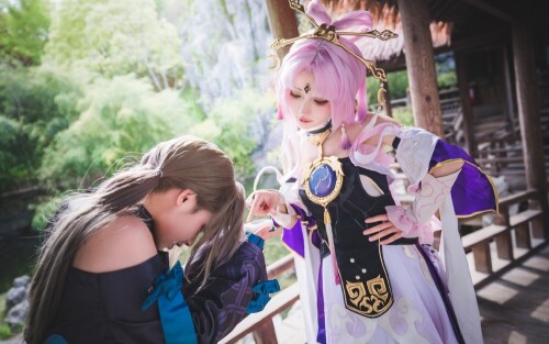紫氯氯 - 符玄cos 预览展示图 3
