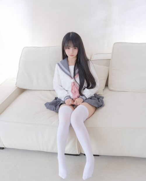 桜井宁宁 - 双马尾白丝JK 预览展示图 1