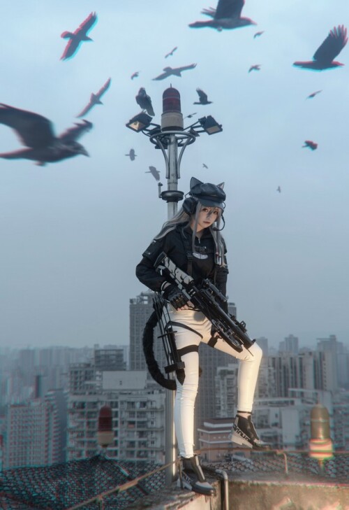 贤儿sherry - 明日方舟 天际线-黑 预览展示图 2