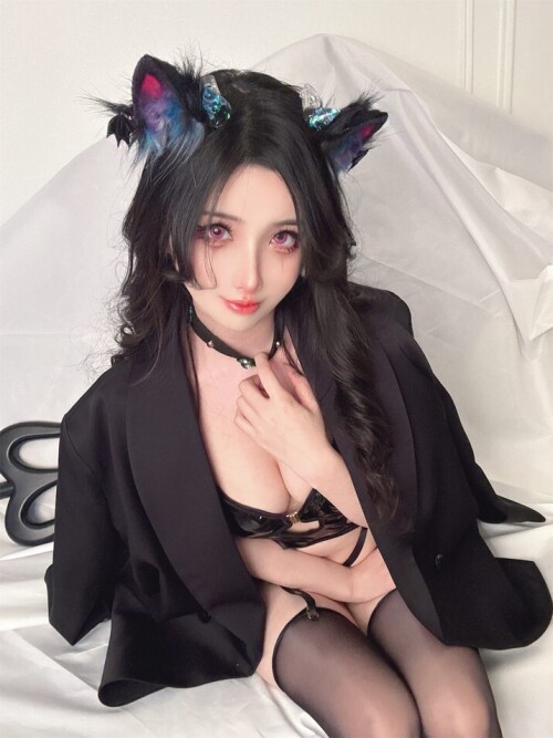 rioko凉凉子 - 万圣节小恶魔猫耳 预览展示图 2