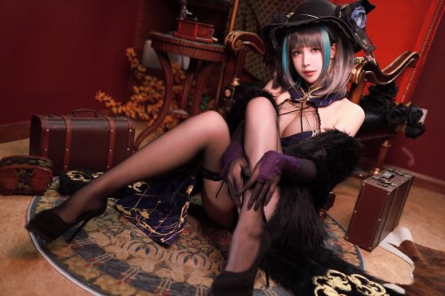 黑白御猫 – 柴郡旗袍 [37P-128MB]