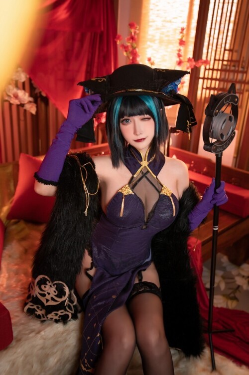 Momoko葵葵 – 碧蓝航线柴郡 音乐绚烂CaitSith [16P-23MB]