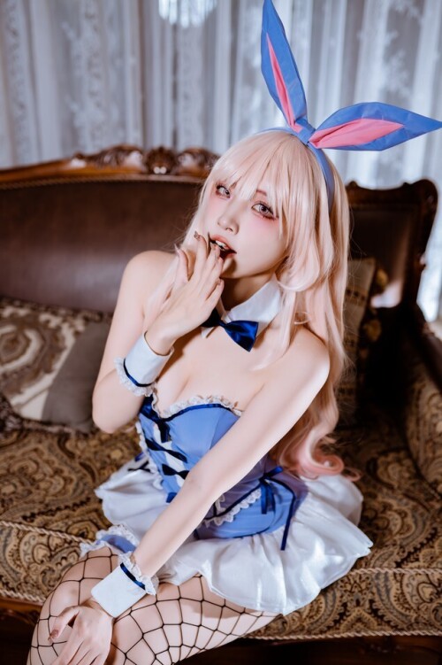 二佐Nisa - 海梦 蓝色兔女郎 预览展示图 3
