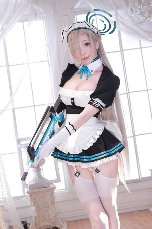 水淼aqua - ブルーアーカイブ 一之瀬アスナ(メイド) 预览展示图 4