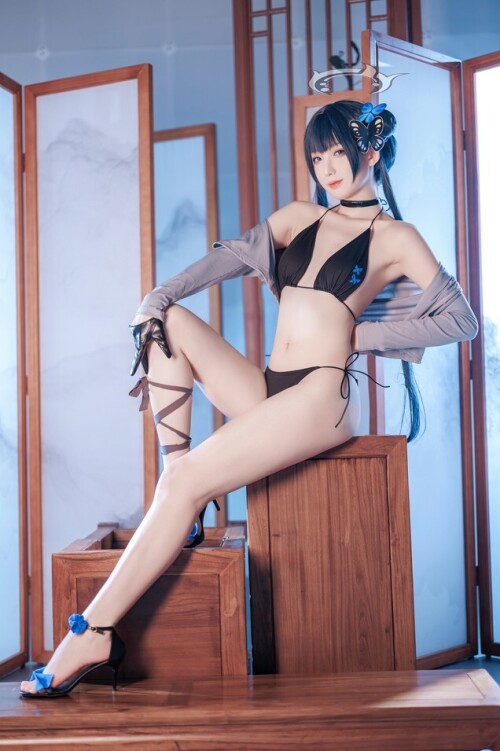 封疆疆v - 碧蓝档案 妃咲 泳装 预览展示图 6
