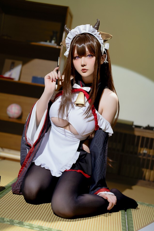 星之迟迟 - 2023年12月计划B 碧蓝航线 樫野 女仆 [78P3V-1.15GB]