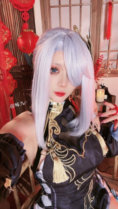 九言 - 申鹤冷花幽露旗袍单人版 预览展示图 3