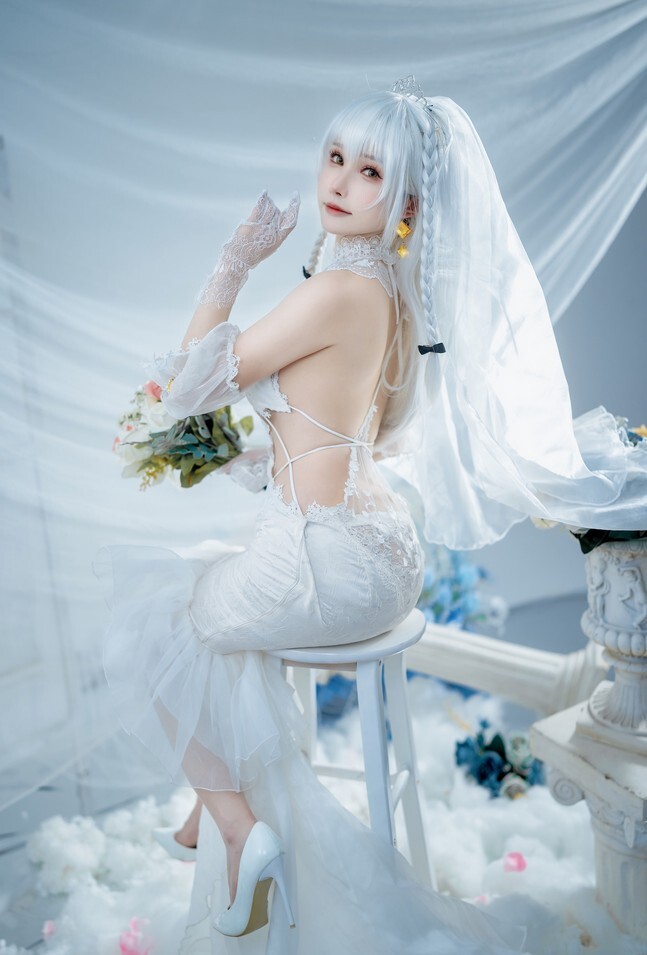 超级小禾儿 - 花园「誓约婚纱」 [15P-55MB]