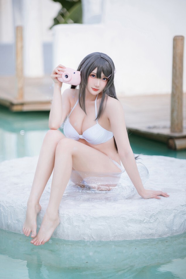 瓜希酱 – 樱岛麻衣 泳装 [28P-107MB]