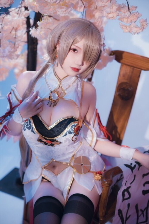 雪晴Astra - 崩坏3 丽塔·浣溪沙旗袍 预览展示图 4