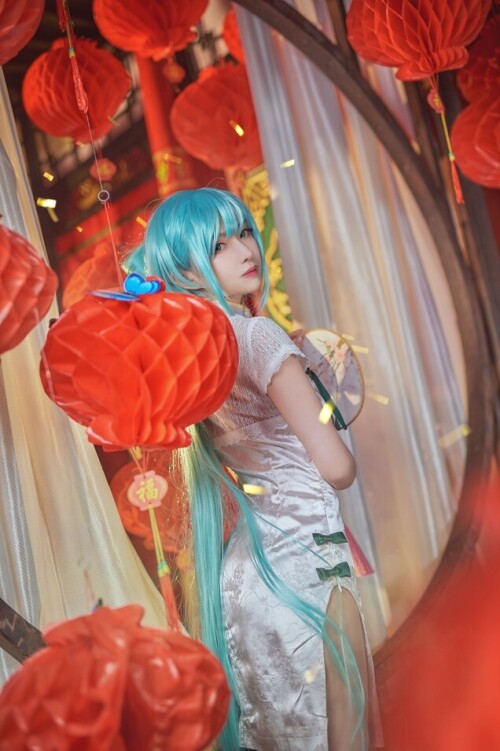 Shika小鹿鹿 - 初音 韶华旗袍 预览展示图 5