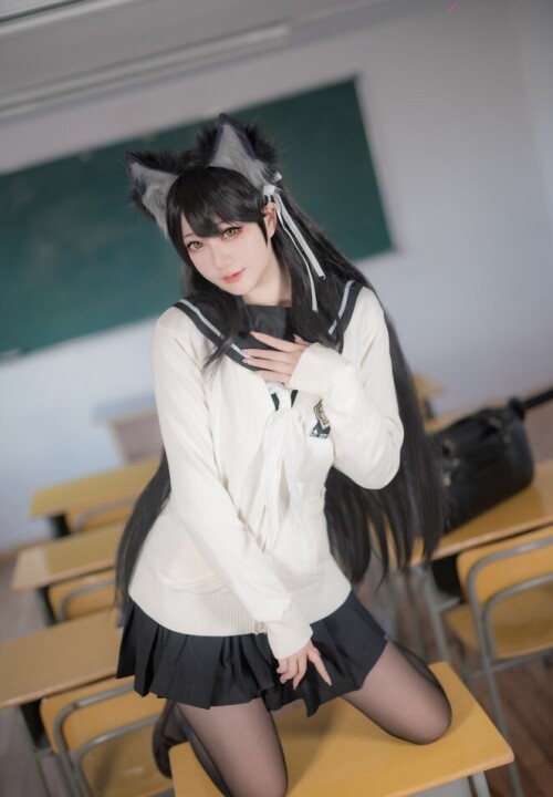 Halo_酱 - 碧蓝航线爱宕校服 预览展示图 3