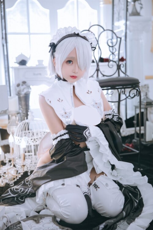 日奈娇 - 2B奶盖女仆 预览展示图 1