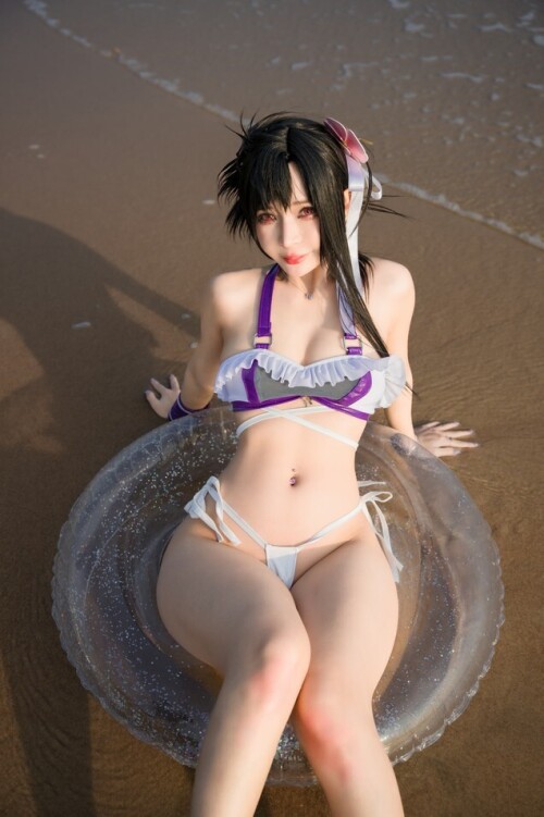 Umeko J - Tifa Lockhart Swimsuit Final Fantasy 预览展示图 1