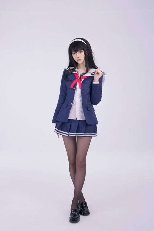 炭烤莉莉黑 - 路人女主霞之丘诗羽 校服 预览展示图 3
