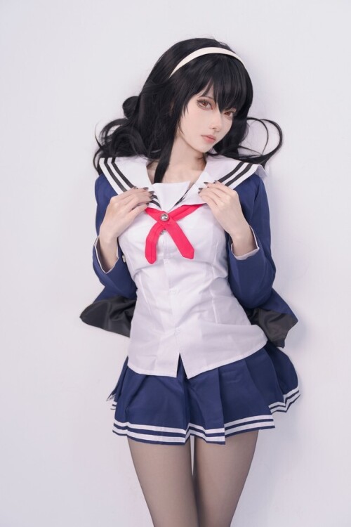 炭烤莉莉黑 - 路人女主霞之丘诗羽 校服 预览展示图 2