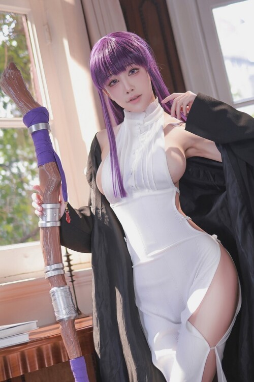 水淼aqua - 葬送のフリーレン フェルン コスプレ 预览展示图 4