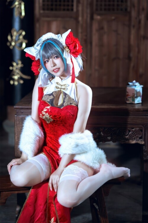 BANBANKO 半半子 - 柴郡中华娘旗袍 预览展示图 4