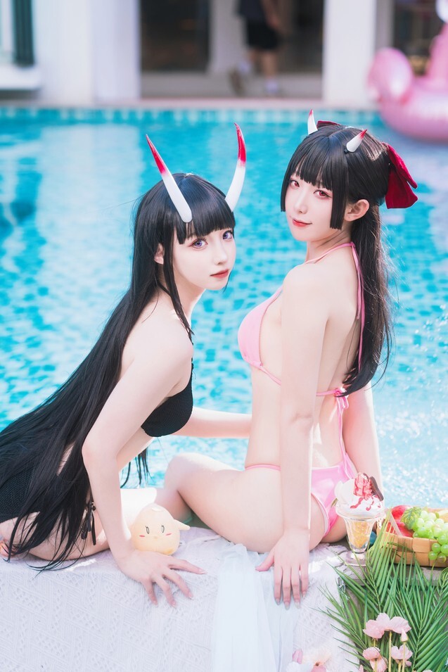 封疆疆v&amp;祖木子 - 能代x酒匂泳装 [86P-1.13GB]