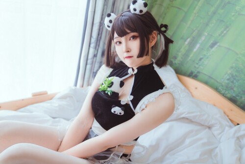 Natsuko夏夏子 - 熊猫女仆 预览展示图 6
