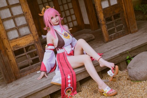 前羽rr - 八重神子Cosplay集 预览展示图 3