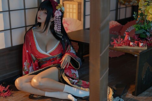 蠢沫沫 - 狂三和服cos 预览展示图 2