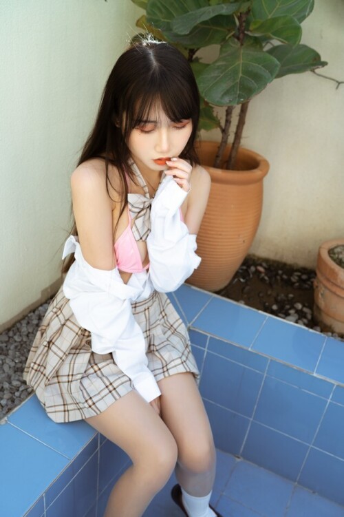 不呆猫 - 绳艺 JK制服 预览展示图 3