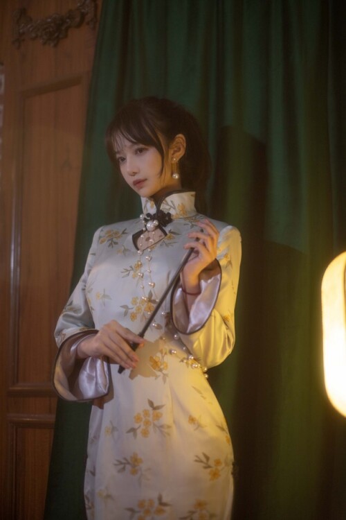 Shika小鹿鹿 - 中秋旗袍 预览展示图 6