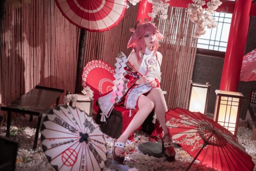 Natsuko夏夏子 – 八重神子 [91P-618MB]