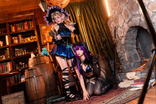 小和甜酒&橙风千雅 - 魔女猫咪 预览展示图 2