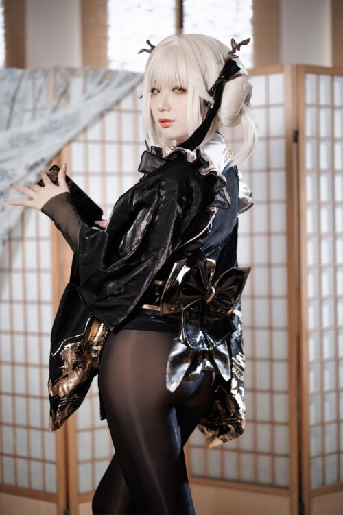 封疆疆v - NIKKE 白兔布兰儿 和服 预览展示图 5