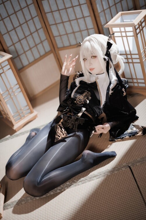 封疆疆v - NIKKE 白兔布兰儿 和服 预览展示图 3