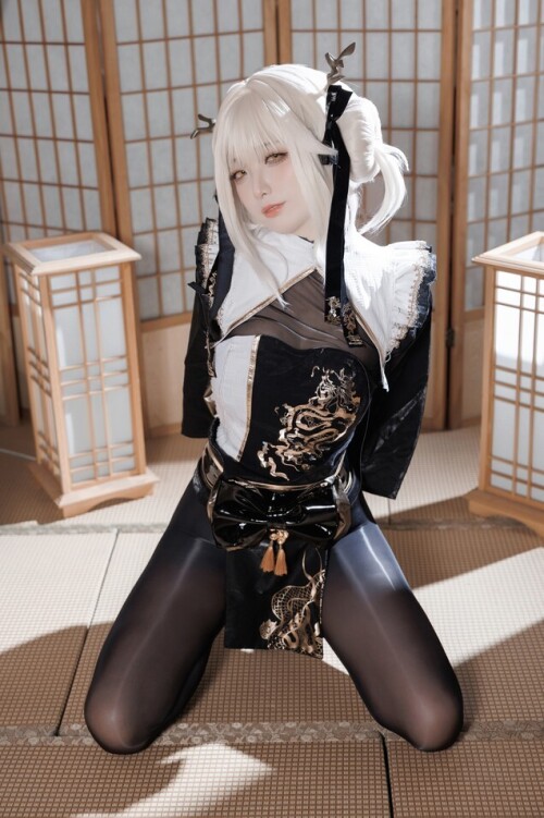封疆疆v - NIKKE 白兔布兰儿 和服 预览展示图 4